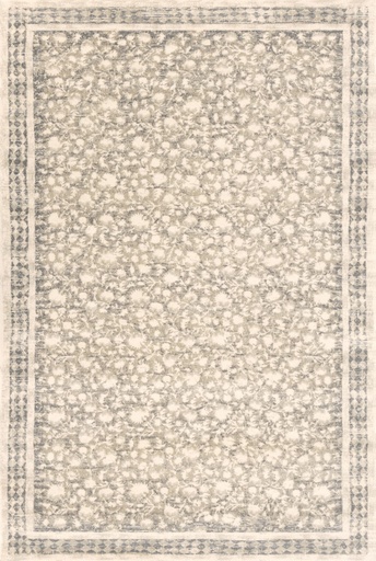 Tapis en laine AGNUS-B CLASSIC beige, motif floral