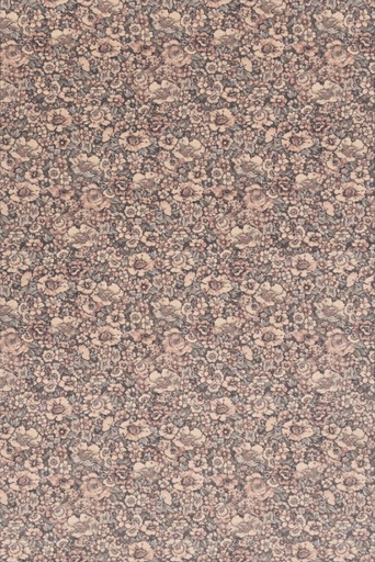 Tapis en laine AGNUS-B FLORALIA anthracite, motif floral vintage chic
