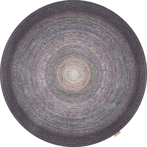 [5901760332408] Tapis rond en laine CALISIA-B AIKO bruyère - design contemporain à motif concentrique