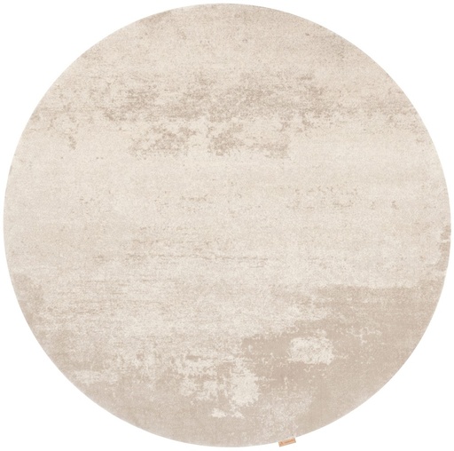 Tapis rond en laine CALISIA-B BRAN blanc