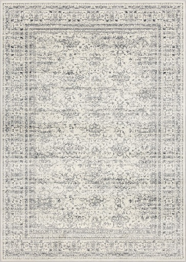 Tapis synthétique LIDA Clara perle - tapis vintage chic à motif oriental