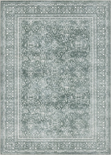 Tapis synthétique LIDA HERMAN malachite - tapis vert de style vintage oriental