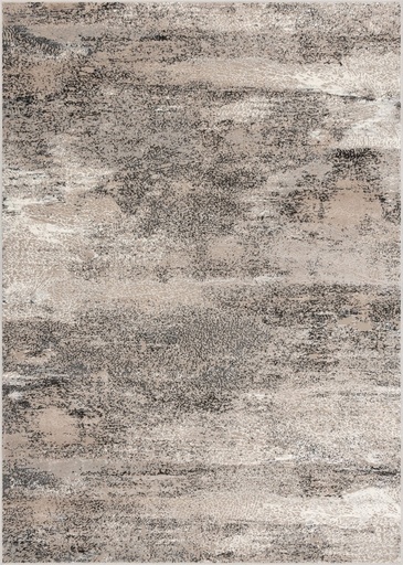 Tapis en fibre synthétique LIDA SHRINK SUND P gris à motif abstrait