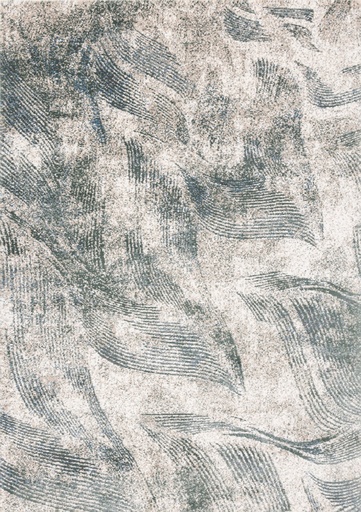 Tapis synthétique LUSH-B Konko beige clair - motif abstrait texturé