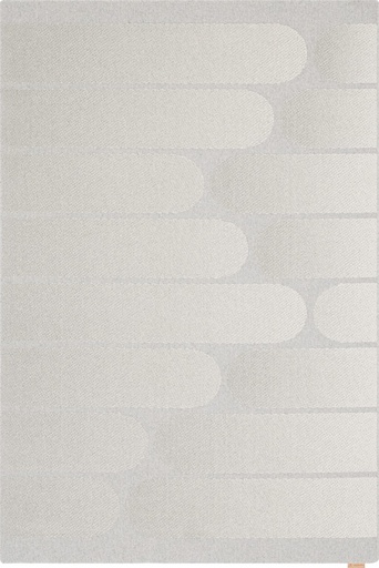 Tapis en laine NOBLE Milo gris - motif géométrique contemporain