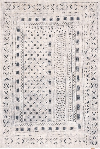 [5901760344432] Tapis en laine OPAL-B MASI blanc polaire – motif ethnique graphique