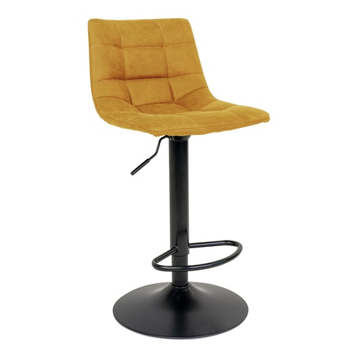 Chaise de bar Middelfart en velours