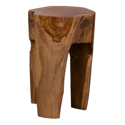 [1501020] Tabouret naturel en bois massif 