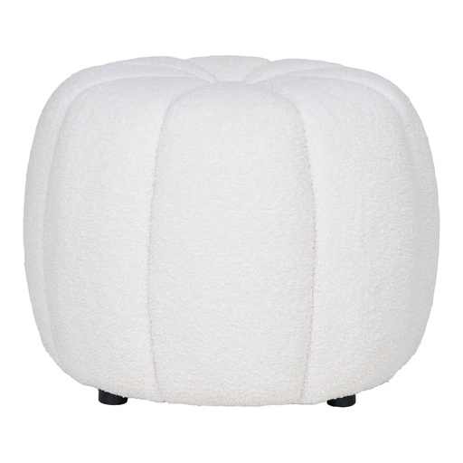 Pouf rond en bouclette