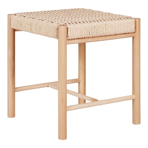 [1501150] Tabouret Abano en bois avec siège en osier 