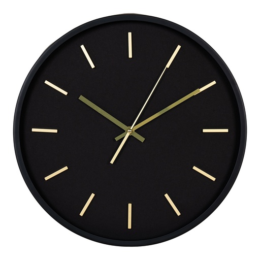 [4361127] Horloge murale Kensington cadran noir 