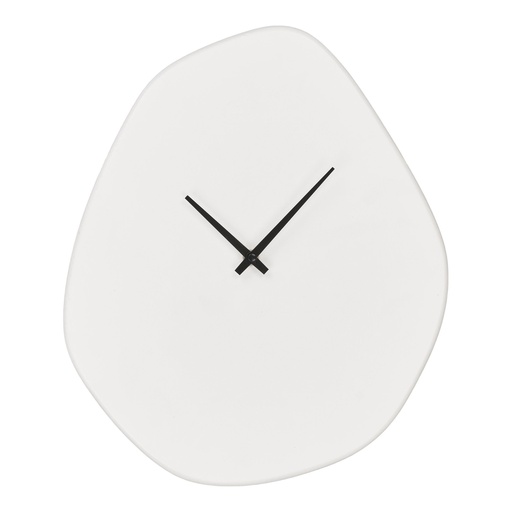 [4361131] Horloge murale Vienne blanche asymétrique en ciment 
