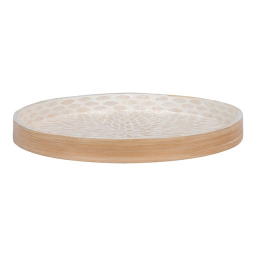 [4401554] Plateau design en bambo nacré Victoria