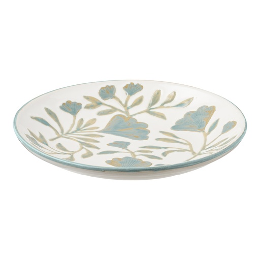 [4502032] Plateau en céramique Lisa à motif floral