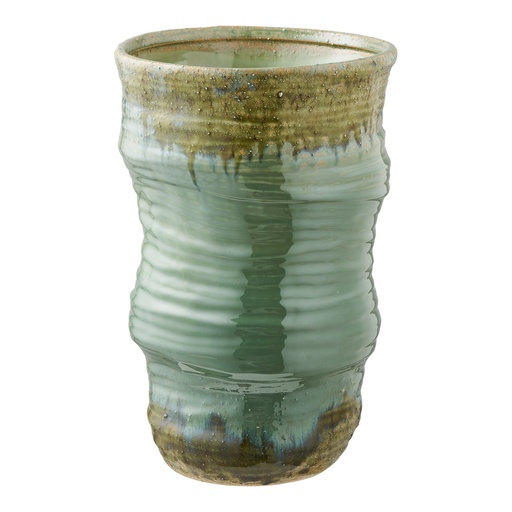 [4441008] Vase vert en céramique