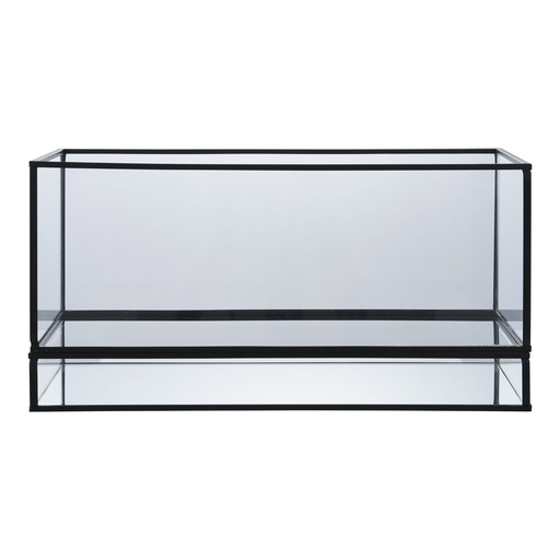[6407525] Porte-bougie tempête métal noir 