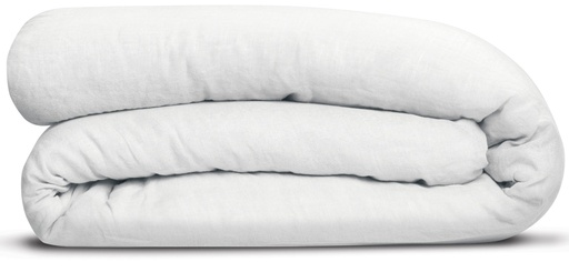 [8477001000] Housse de couette Linco Blanc 260 x 240 en lin et coton