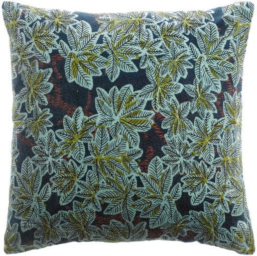 Coussin imprimé Ariane Pétrole