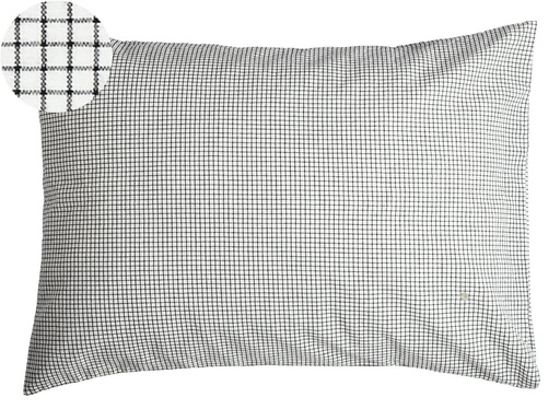 Taie d'oreiller Petits carreaux en coton bio