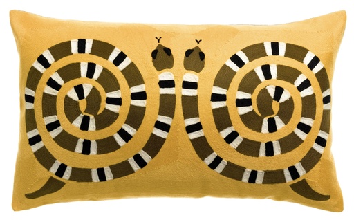 Coussin brodé Yoka