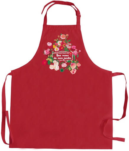 [6219093000] Tablier de cuisine Roses
